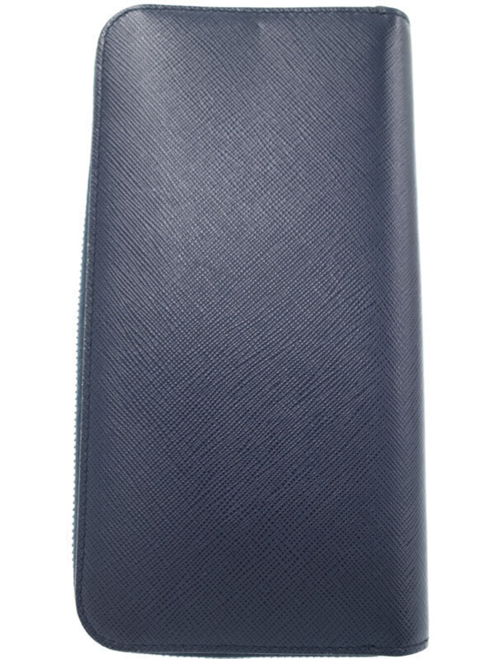 Prada Motif Long Zipper Porter Round Wallet
